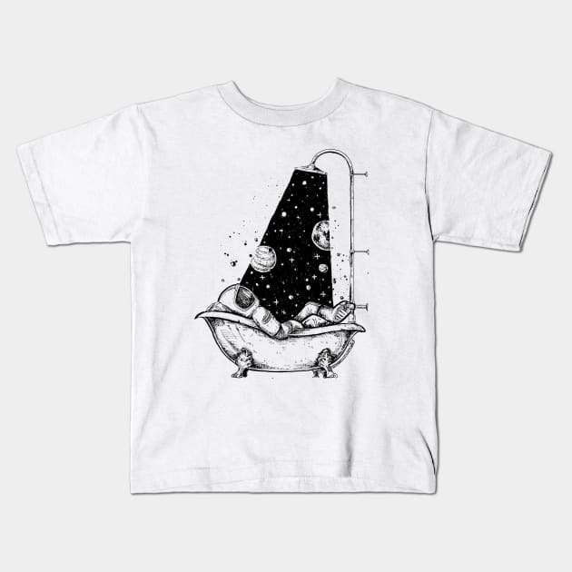 astronaut Kids T-Shirt by rudoi